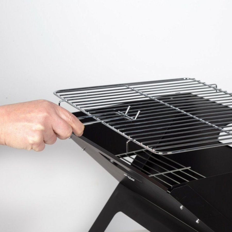 Havegrill Transportabel Aktive Sort Stl Jern 45 x 30 x 29 cm #13