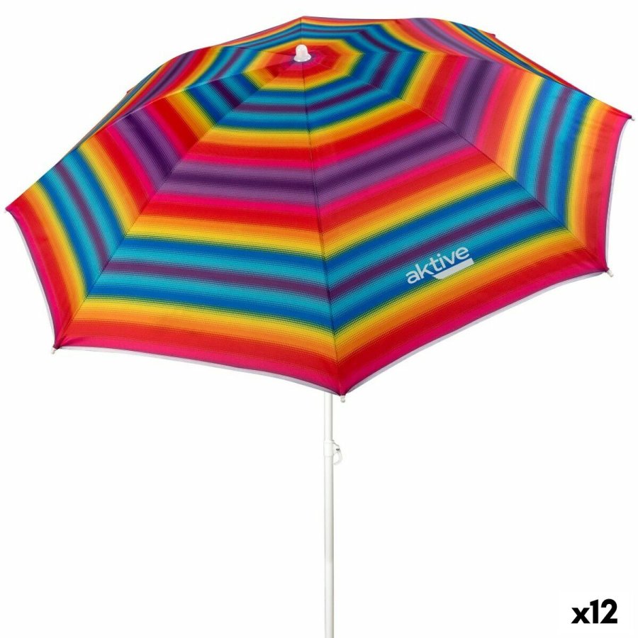Parasol Aktive Multifarvet 180 x 185 x 180 cm (12 enheder) #2