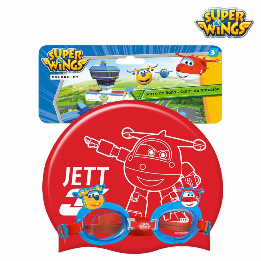 Badehtte og Svmmebriller Super Wings Brns (12 enheder) #9