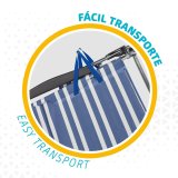 Polstrede Campingstol Aktive Mykonos Stribet 47 x 85 x 50 cm (4 enheder) #5