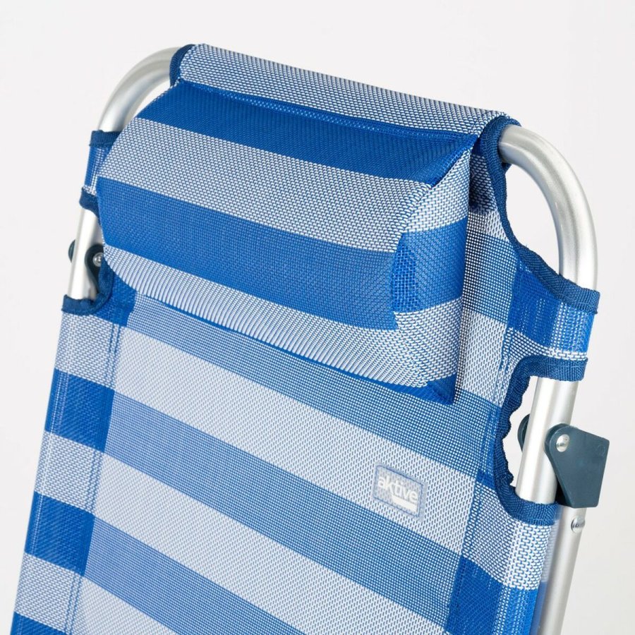 Polstrede Campingstol Aktive Stribet 48 x 90 x 60 cm (2 enheder) #4