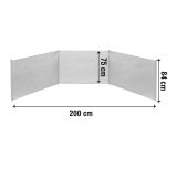 Vindsk�rm og l�sk�rm Aktive 200 x 84 x 2 cm #5