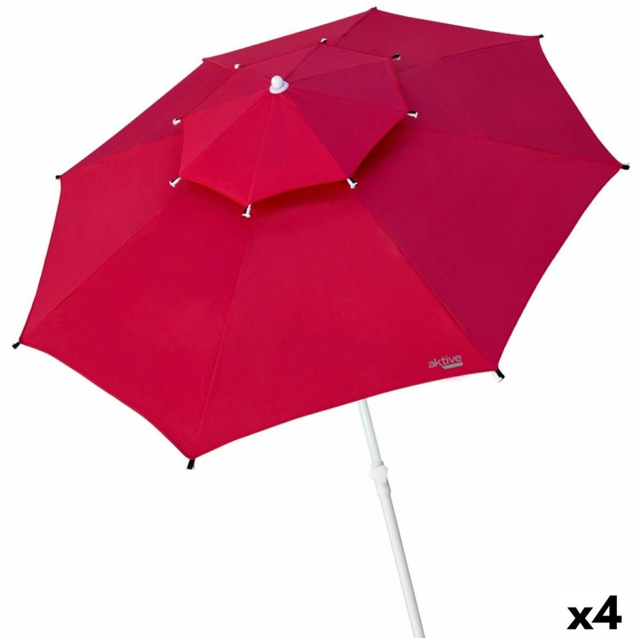 Parasol Aktive R�d 280 x 263 x 280 cm (4 enheder) #1