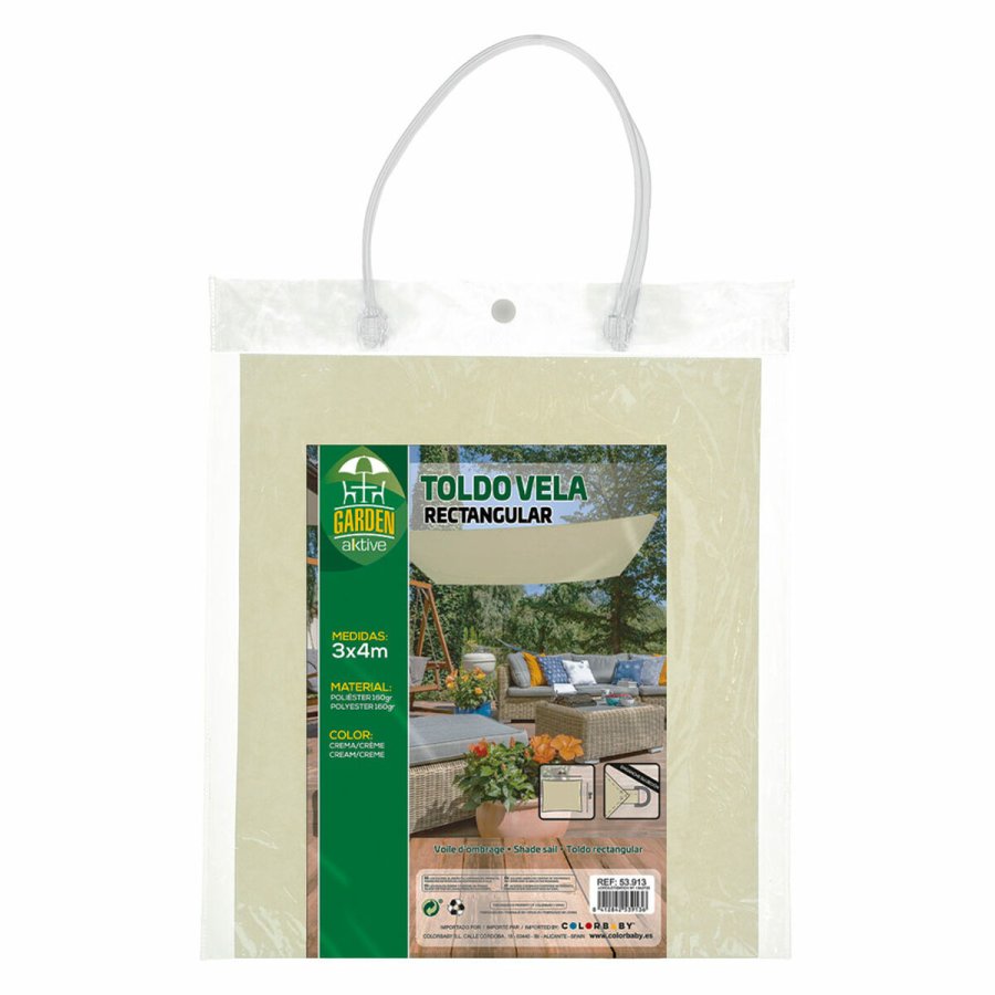 Skyggesejl Aktive Trekantet Fl�defarvet 300 x 0,5 x 400 cm (4 enheder) #4