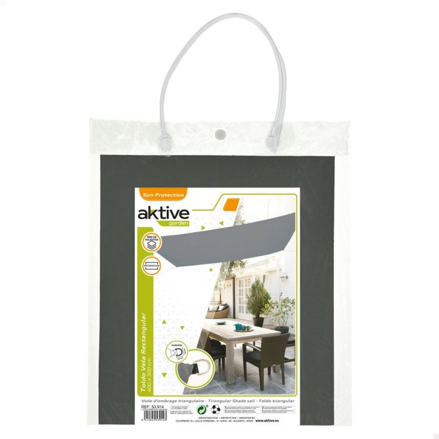 Skyggesejl Aktive Trekantet Gr� 300 x 0,5 x 400 cm (4 enheder) #4