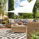 Skyggesejl Aktive Trekantet Hvid 360 x 0,5 x 360 cm (4 enheder) #3