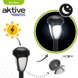 S�t med solcelle-havelys Aktive 12 Dele Plastik 7 x 37 x 7 cm (24 enheder) #4