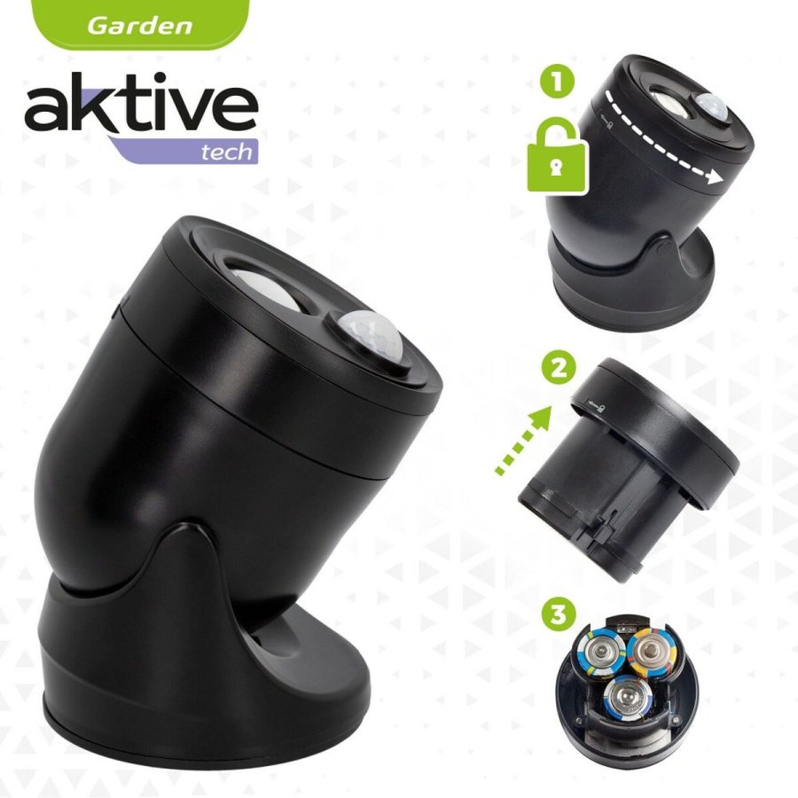 LED-lys med bev�gelsessensor Aktive Plastik 10,5 x 12,5 x 13,5 cm (12 enheder) #6