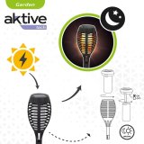 S�t med solcellelamper til haven Aktive Plastik 7,5 x 50 x 7,5 cm (4 enheder) #6