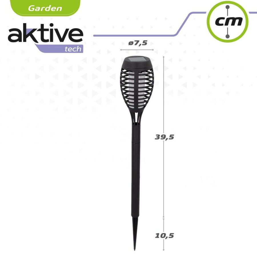 S�t med solcellelamper til haven Aktive Plastik 7,5 x 50 x 7,5 cm (4 enheder) #7