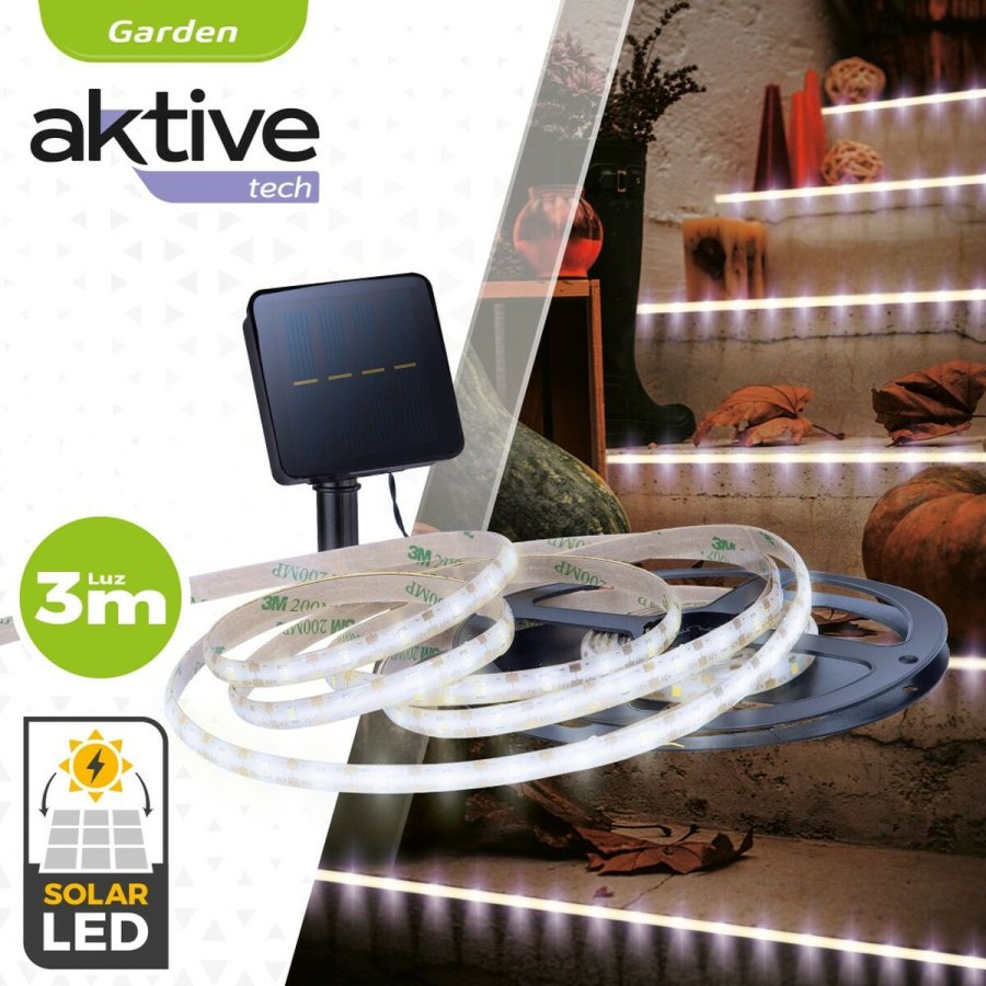 Lysstrimmel Aktive LED Hvid Have 3 m (6 enheder) #3