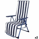 Lealnik Aktive Hvid Marinebl� Indstillelig Stribet 147 x 70 x 48 cm (2 enheder) #1