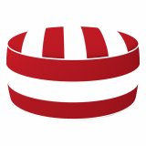 Oppustelig puf Aktive Stribet Kolonistil 53 x 23 x 53 cm (4 enheder) #5