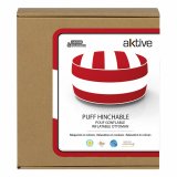 Oppustelig puf Aktive Stribet Kolonistil 53 x 23 x 53 cm (4 enheder) #13