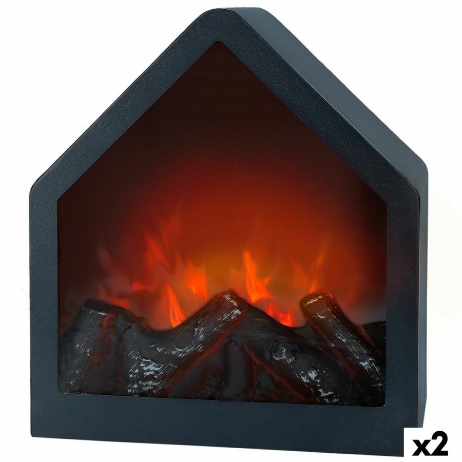 Elektrisk dekorationspejs til vggen Ambients 20 x 23 x 14 cm (2 enheder) #1