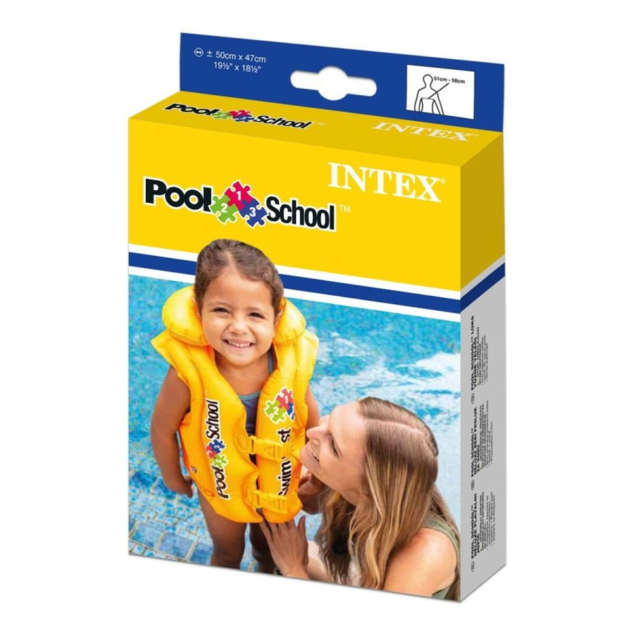 Oppustelig svmmevest Intex 50 x 47 x 40 cm (24 enheder) #29