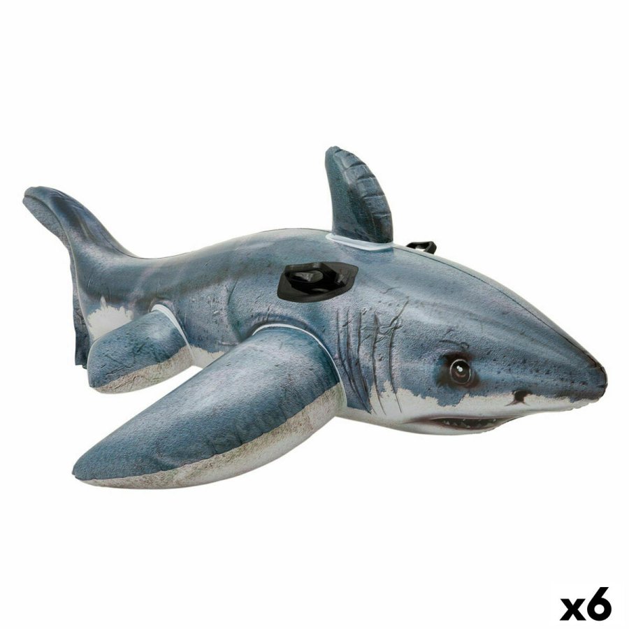 Oppustelig Figur til Pool Intex Haj 173 x 5,6 x 10,7 cm (6 enheder) #1