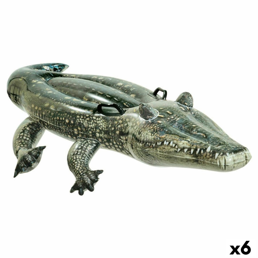 Oppustelig Figur til Pool Intex Krokodrille 86 x 20 x 170 cm (6 enheder) #1