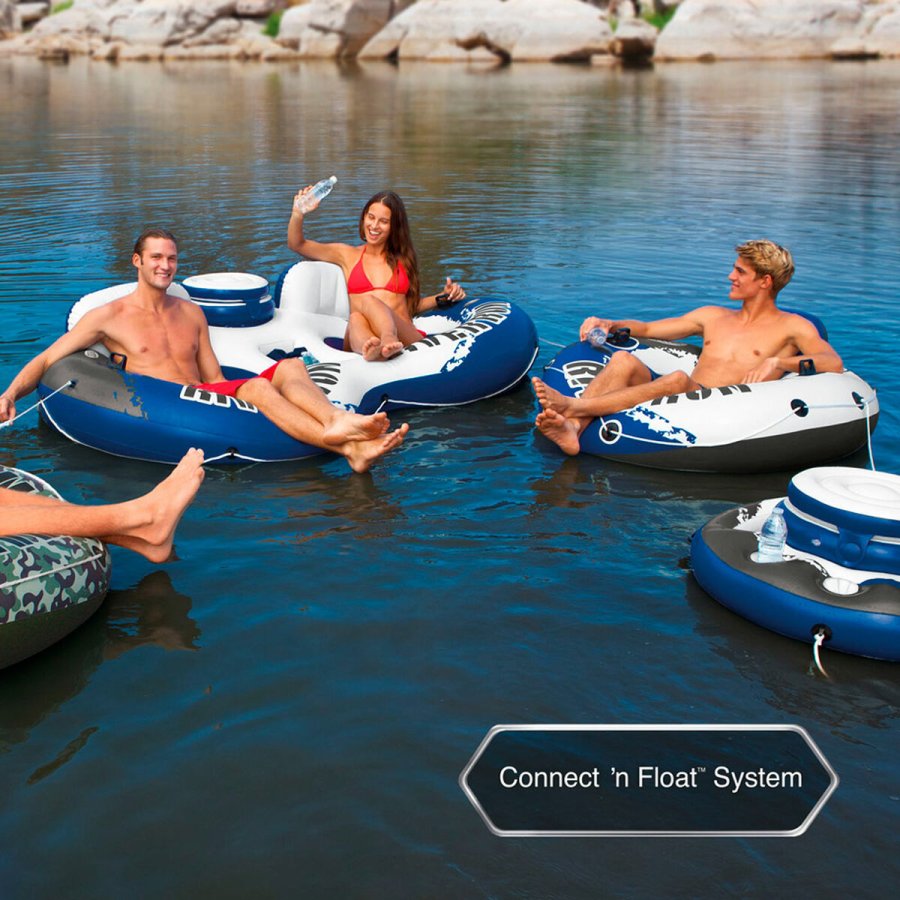 Oppusteligt hjul Intex River Run 2 243 x 51 x 157 cm Bl Hvid (3 enheder) #29