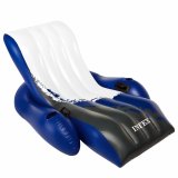 Oppustelig poolstol Intex Floating Recliner Bl Hvid 180,3 x 66 x 134,6 cm (3 enheder) #2