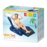 Oppustelig poolstol Intex Floating Recliner Bl Hvid 180,3 x 66 x 134,6 cm (3 enheder) #4