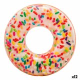 Oppusteligt hjul Intex Donut Hvid 114 x 25 x 114 cm (12 enheder) #1