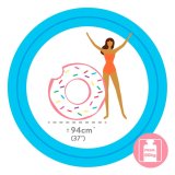 Oppusteligt hjul Intex Donut Pink 107 x 99 x 23 cm (12 enheder) #22