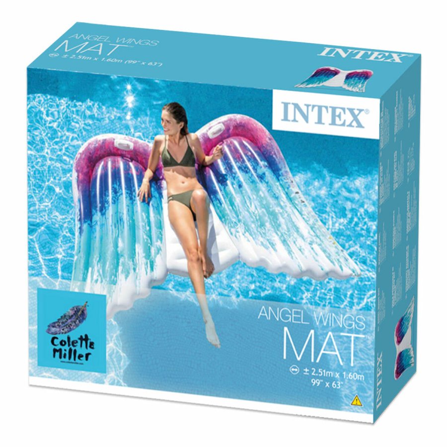 Luftmadras Intex Colette Miller Med hndtag Englevinger 251 x 160 cm (4 enheder) #36