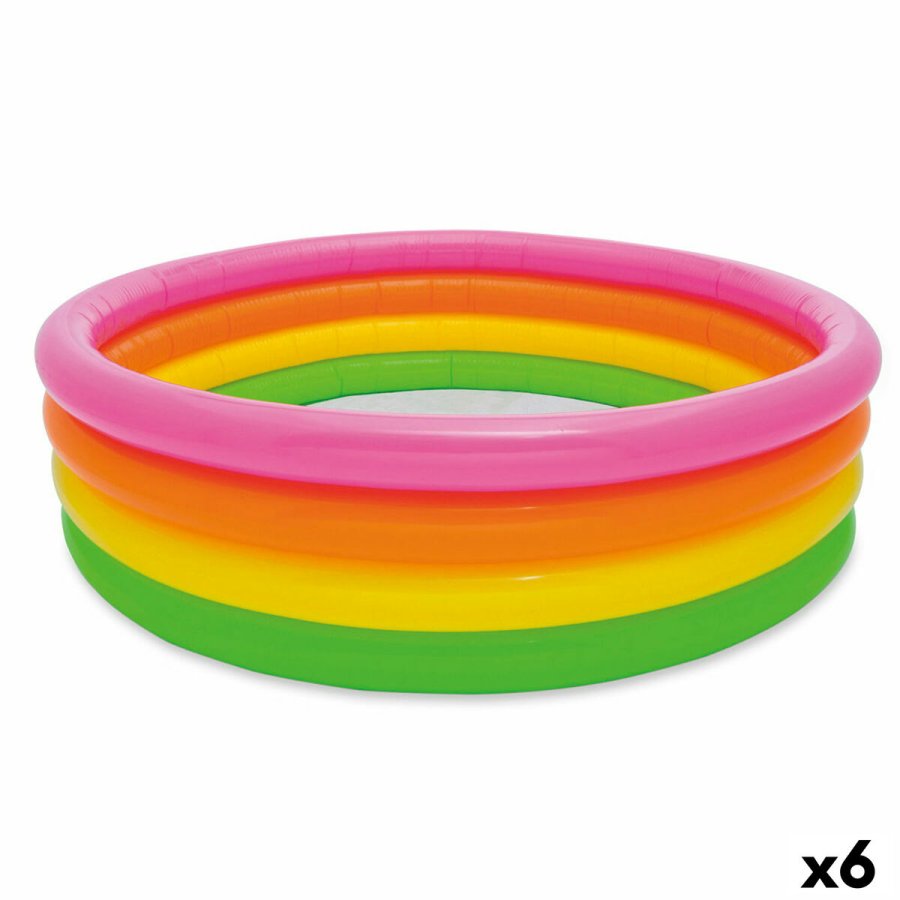Oppustelig Pool til Brn Intex Sunset Ringe 780 L 168 x 46 x 168 cm (6 enheder) #1