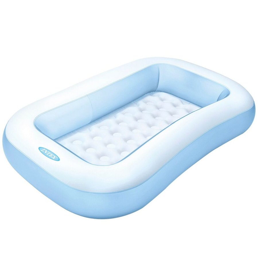 Oppustelig Pool til Brn Intex Rektangulr Bl Hvid 90 L 166 x 25 x 100 cm (6 enheder) #2