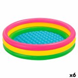 Oppustelig Pool til Brn Intex Sunset Ringe 131 L 114 x 25 x 114 cm (6 enheder) #1