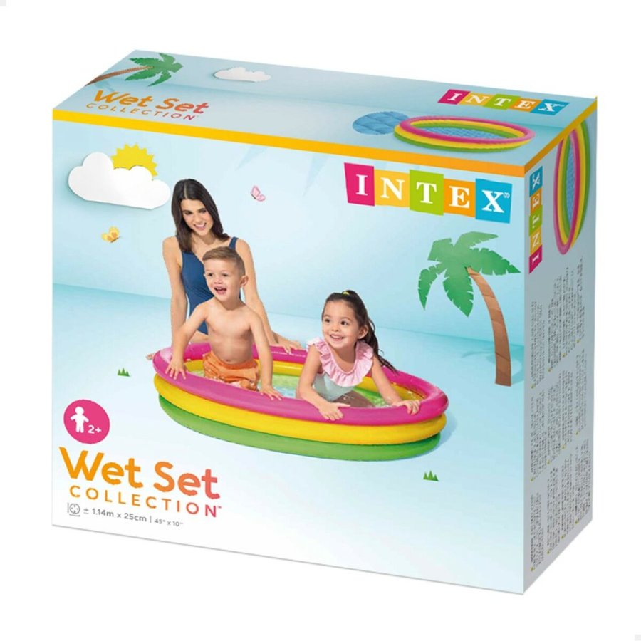 Oppustelig Pool til Brn Intex Sunset Ringe 131 L 114 x 25 x 114 cm (6 enheder) #22