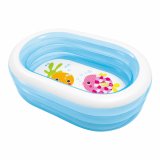 Oppustelig Pool til Brn Intex Oval Bl Hvid 230 L 163 x 46 x 107 cm (6 enheder) #8