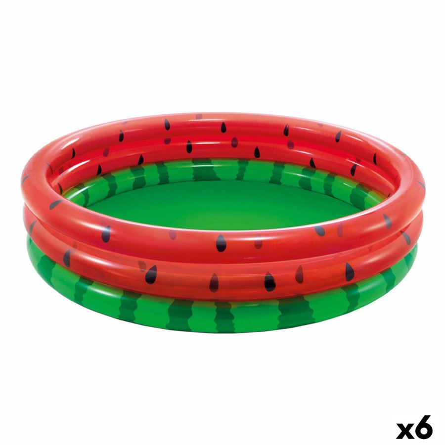 Oppustelig Pool til Brn Intex Vandmelon Ringe 581 L 168 x 38 x 168 cm (6 enheder) #1