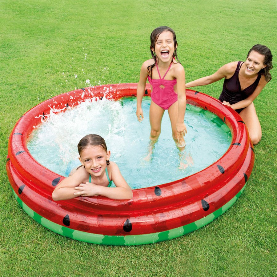Oppustelig Pool til Brn Intex Vandmelon Ringe 581 L 168 x 38 x 168 cm (6 enheder) #15