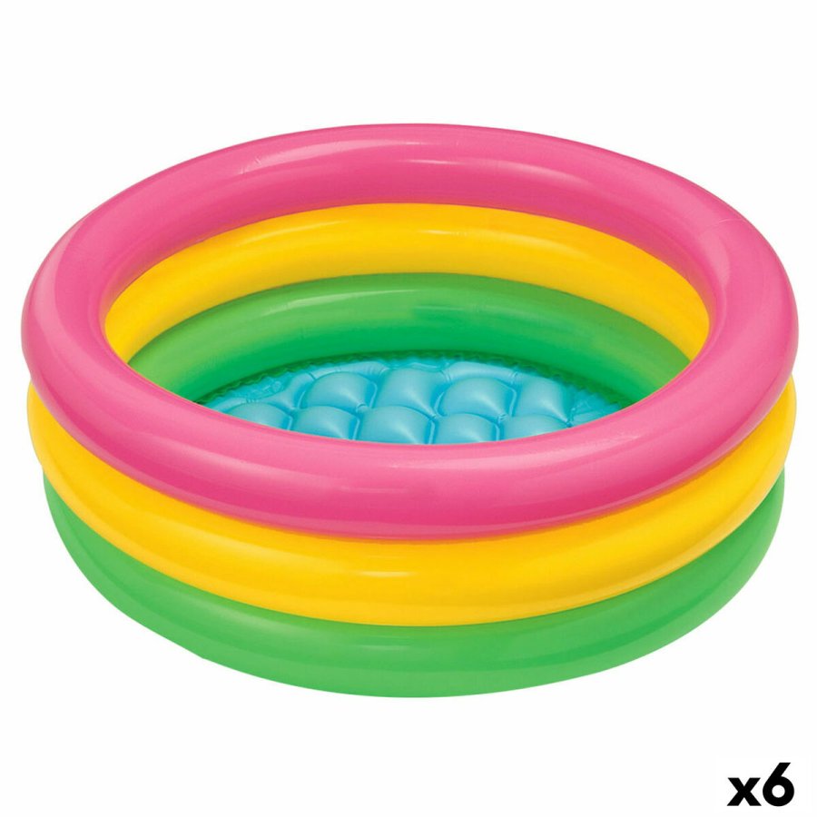 Oppustelig Pool til Brn Intex Sunset Ringe 68 L 86 x 25 x 86 cm (6 enheder) #1