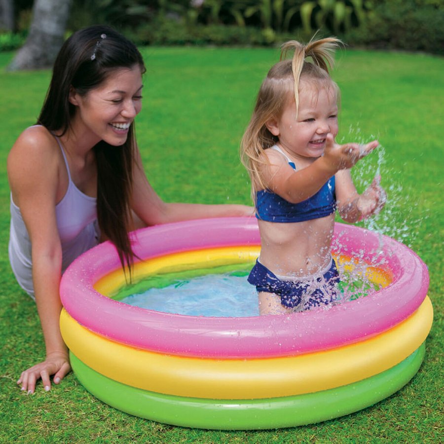 Oppustelig Pool til Brn Intex Sunset Ringe 68 L 86 x 25 x 86 cm (6 enheder) #15