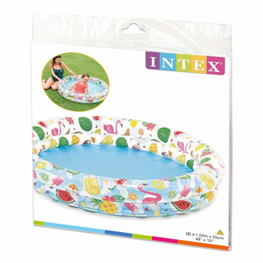 Oppustelig Pool til Brn Intex Tropisk Ringe 150 l 122 x 25 cm (12 enheder) #22
