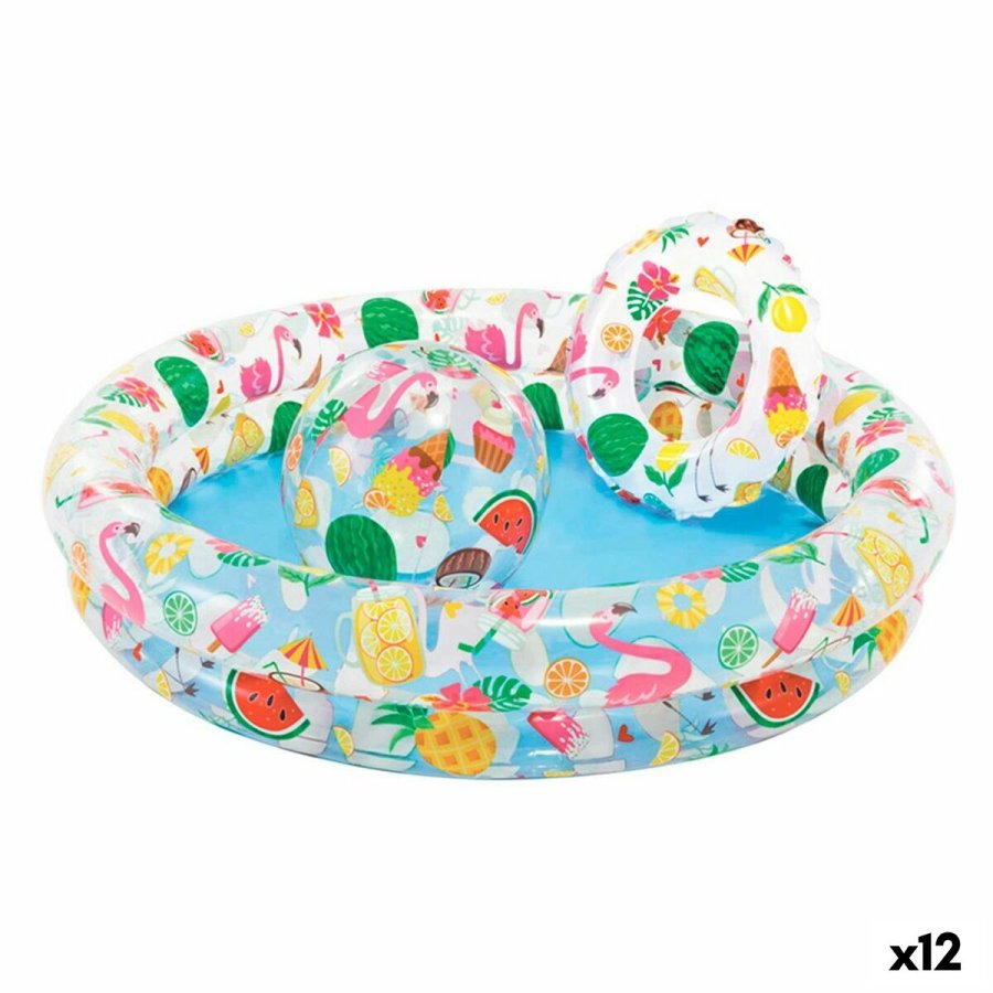 Oppustelig Pool til Brn Intex Tropisk Ringe 150 l 122 x 25 cm (12 enheder) #1