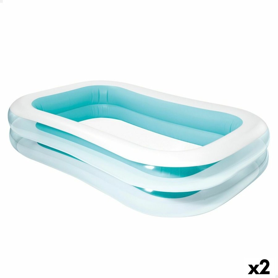 Oppustelig Pool Intex Hvid/Grn 770 L 262 x 56 x 175 cm (2 enheder) #1
