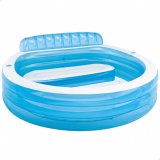 Oppustelig Pool Intex Lnestol Bl Hvid 590 L 229 x 79 x 218 cm (2 enheder) #2