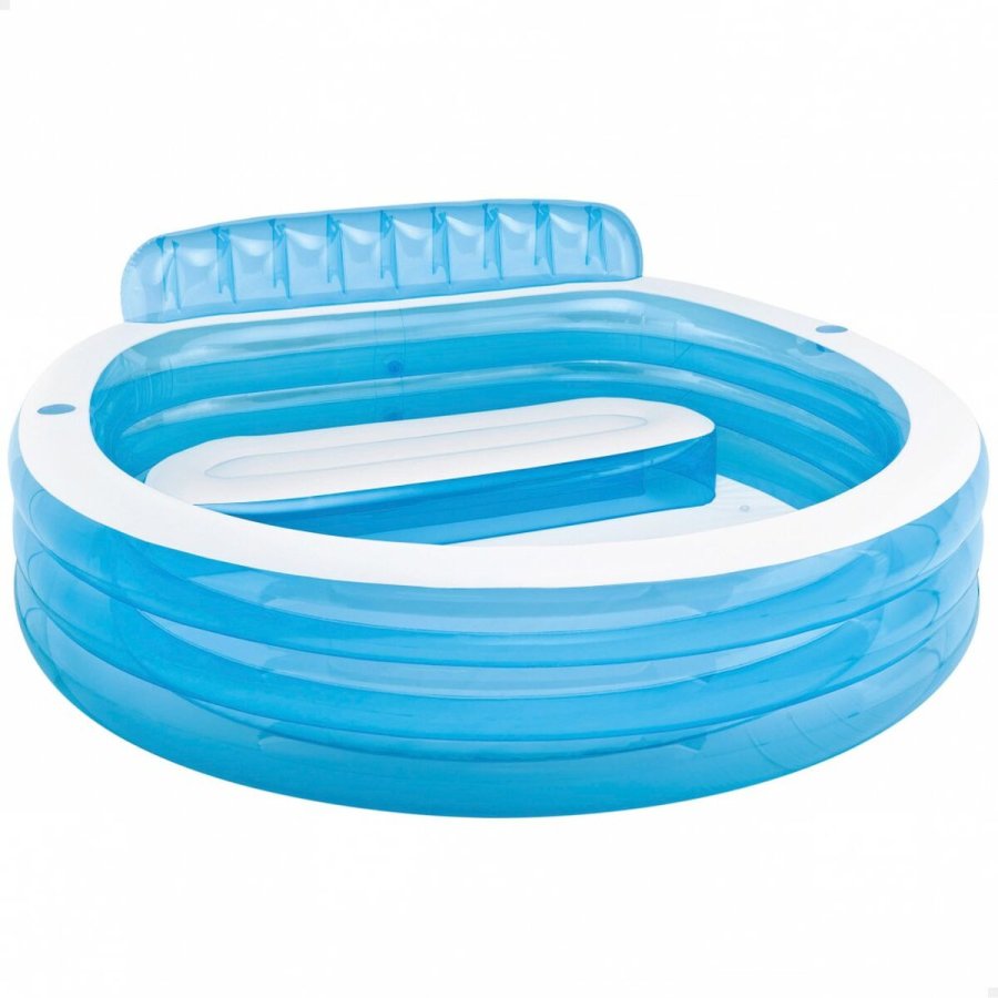 Oppustelig Pool Intex Lnestol Bl Hvid 590 L 229 x 79 x 218 cm (2 enheder) #2