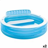 Oppustelig Pool Intex Lnestol Bl Hvid 590 L 229 x 79 x 218 cm (2 enheder) #1