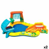 Oppustelig Pool til Brn Intex Legeplads Dinosaurer 272 L 249 x 109 x 191 cm (2 enheder) #1
