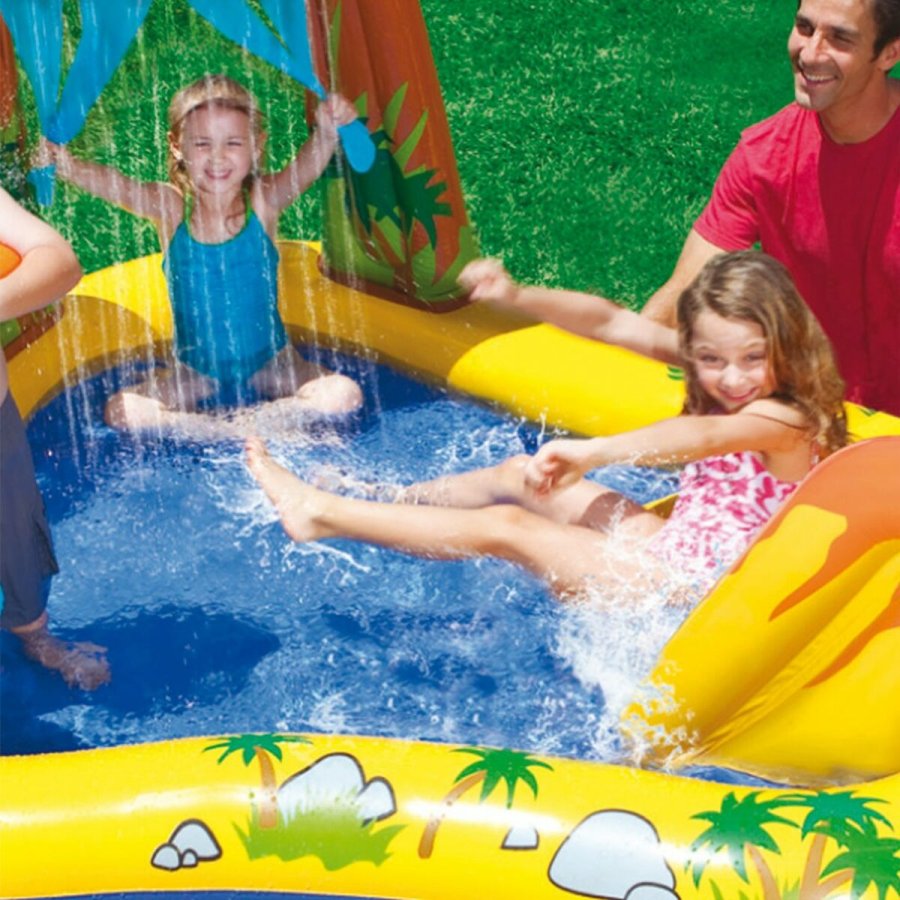 Oppustelig Pool til Brn Intex Legeplads Dinosaurer 272 L 249 x 109 x 191 cm (2 enheder) #22