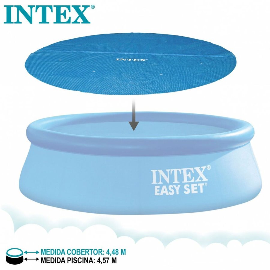 Swimmingpool Cover Intex 29023 EASY SET/METAL FRAME  448 cm 419 x 419 cm #29