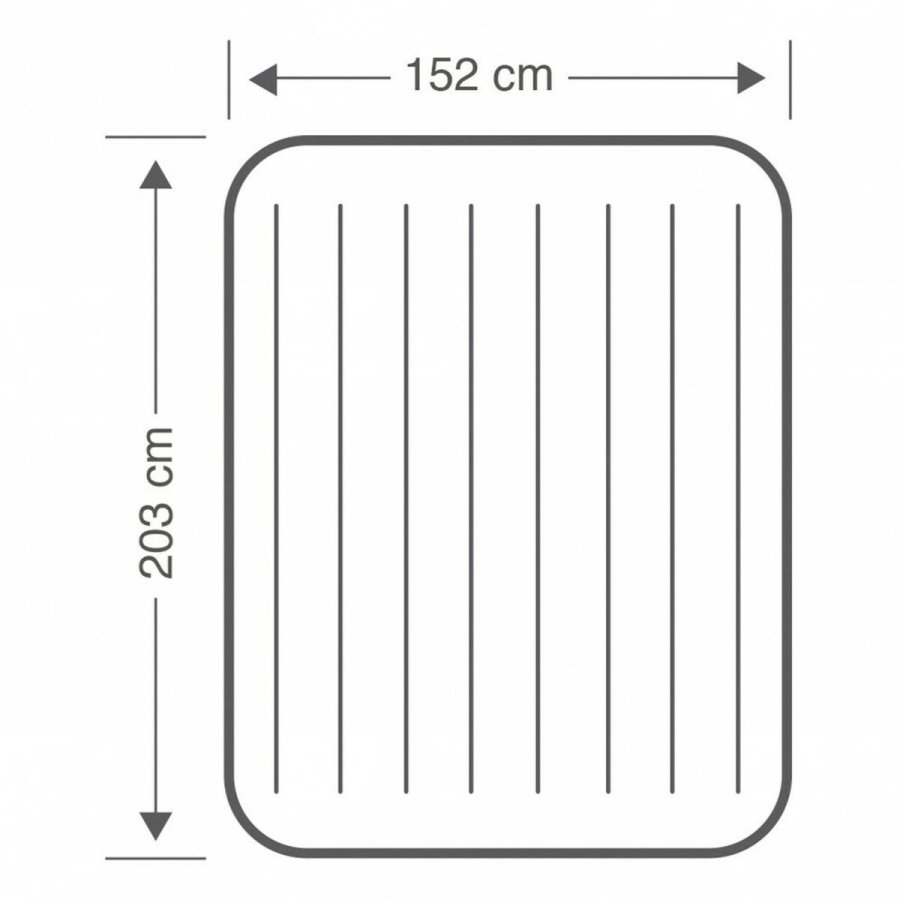 Luftmadras Intex 152 x 25 x 203 cm (3 enheder) #25