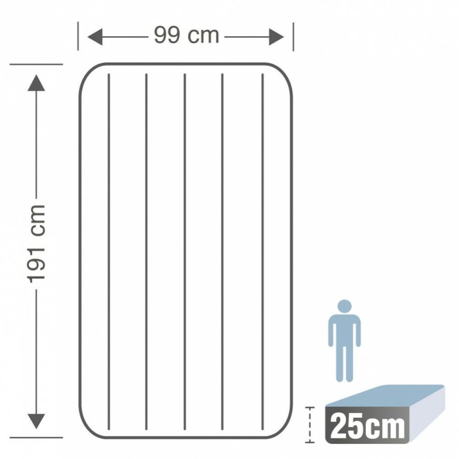 Luftmadras Intex 99 x 25 x 191 cm (4 enheder) #29