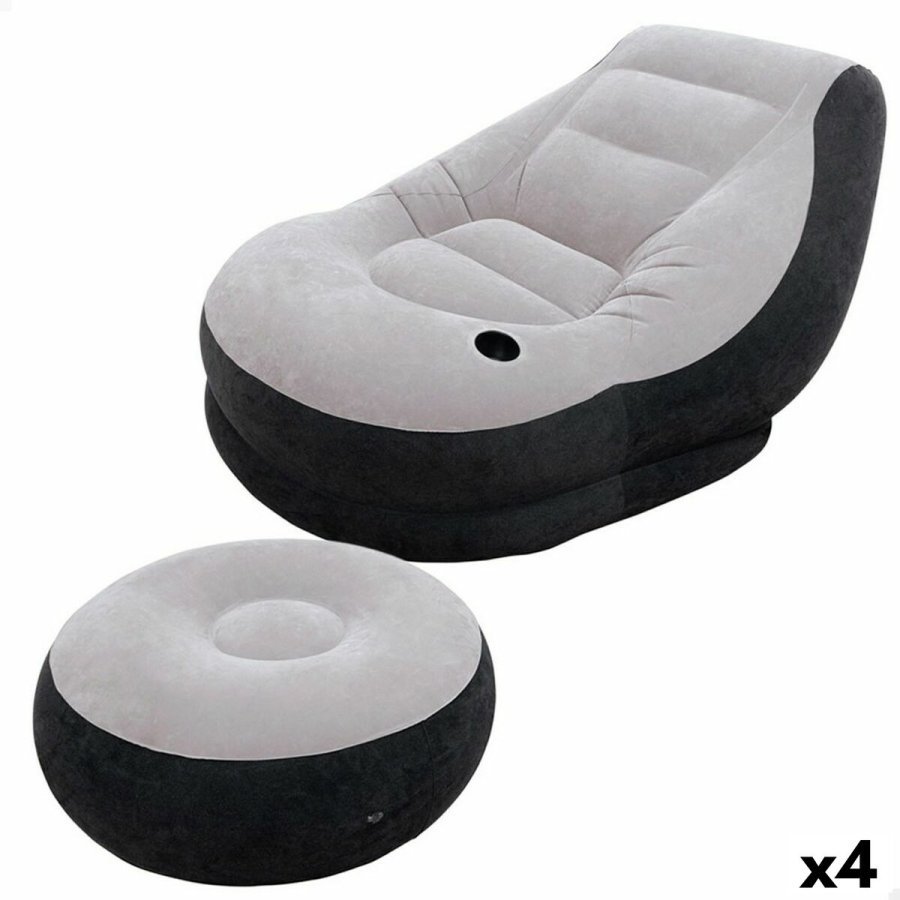 Oppustelige lnestol Intex ULTRA LOUNGE 99 x 76 x 130 cm (4 enheder) #1
