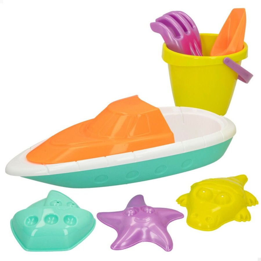 St med legetj til stranden Colorbaby 7 Dele Skib polypropylen (24 enheder) #15